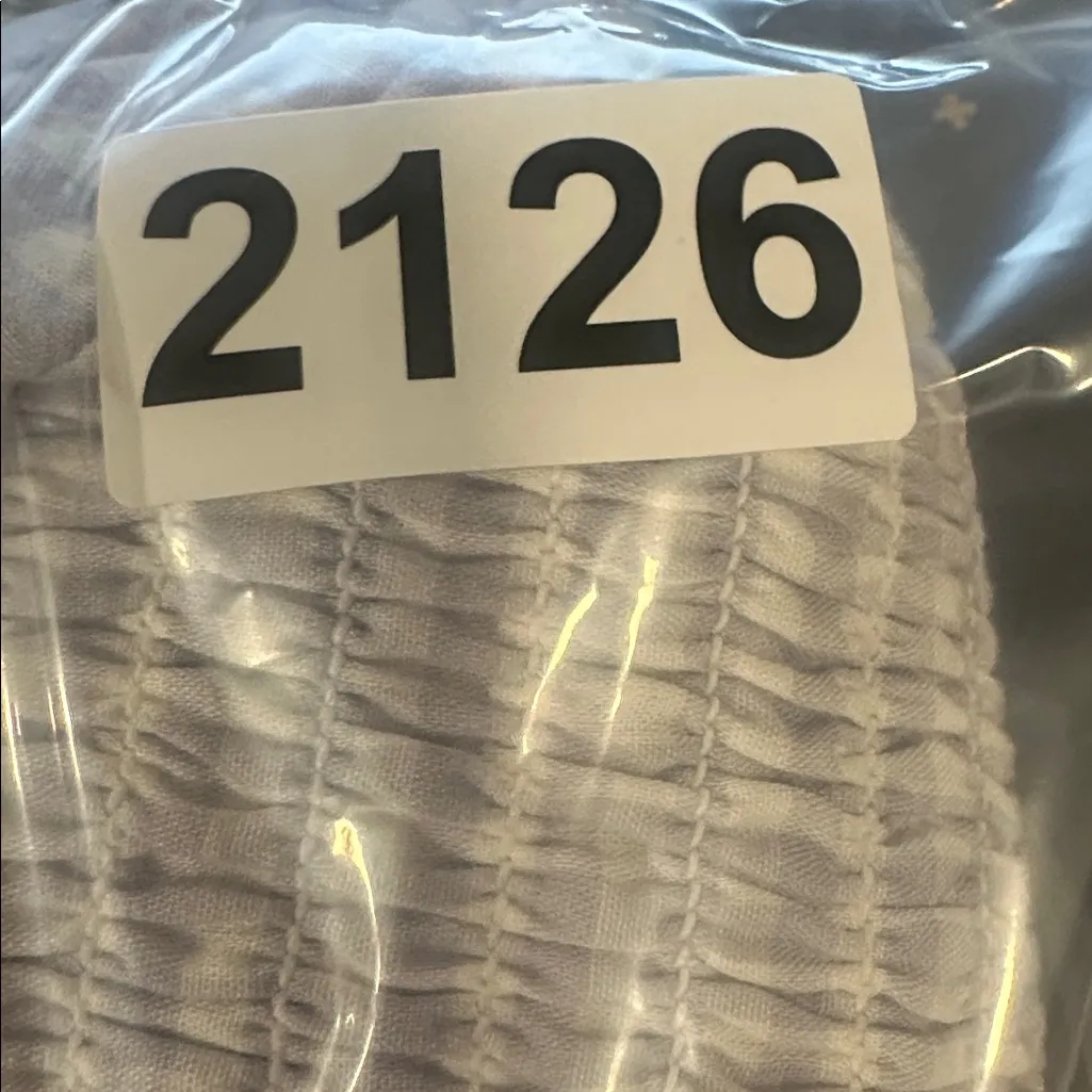 J Crew Squareneck Smocked Cotton Voile Top in Gingham‎ Size Small - Image 8