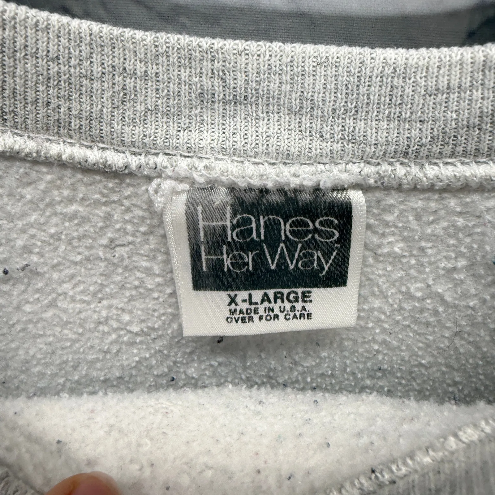 Vintage Nathan Richards Southwestern Puffy Graphic Crewneck Sweatshirt Gray L - Image 4