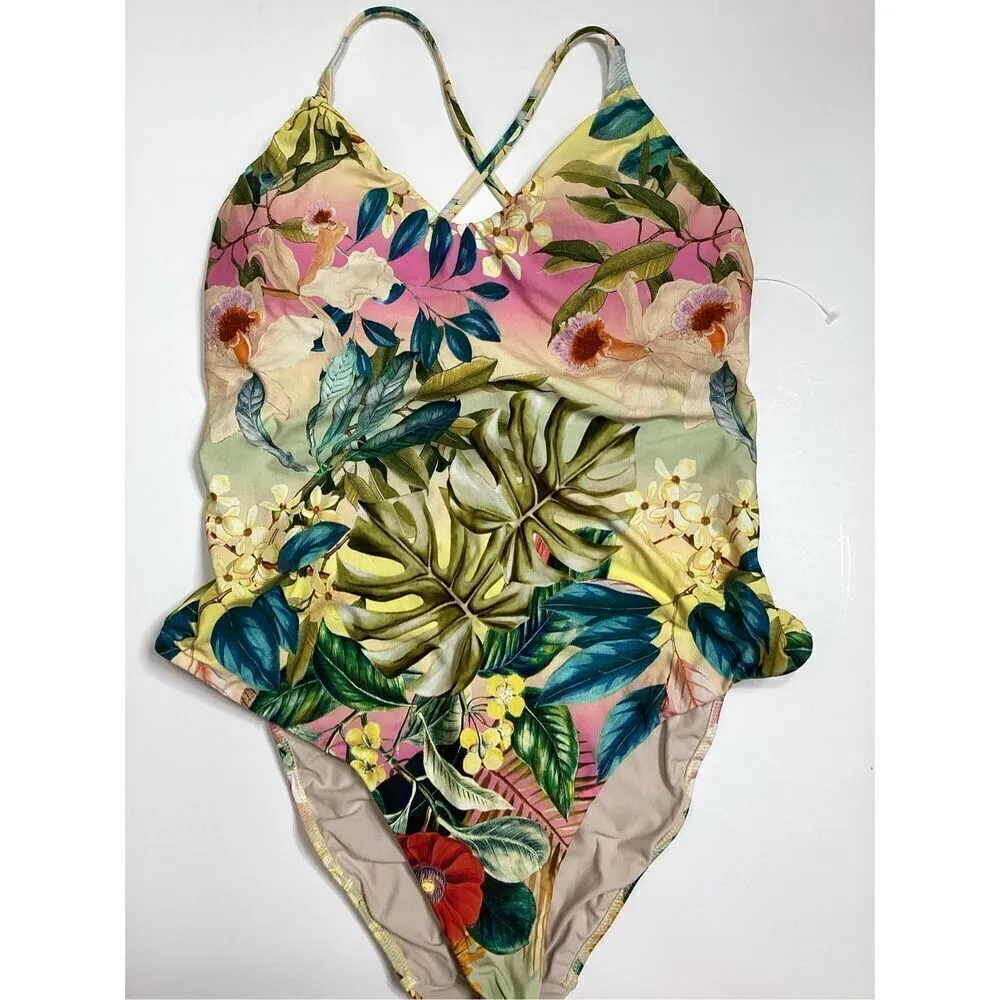 New. PQ Pilyq floral one piece swimsuit. Small . Retails $149 - Image 11