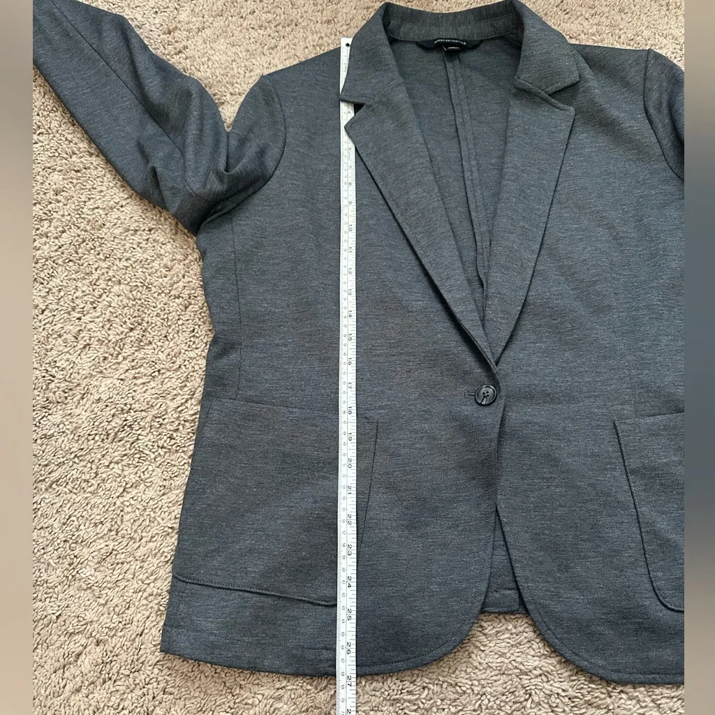 Mercer + Mettle Women’s Grey Relaxed Knit Blazer Size XL Gray - Image 9