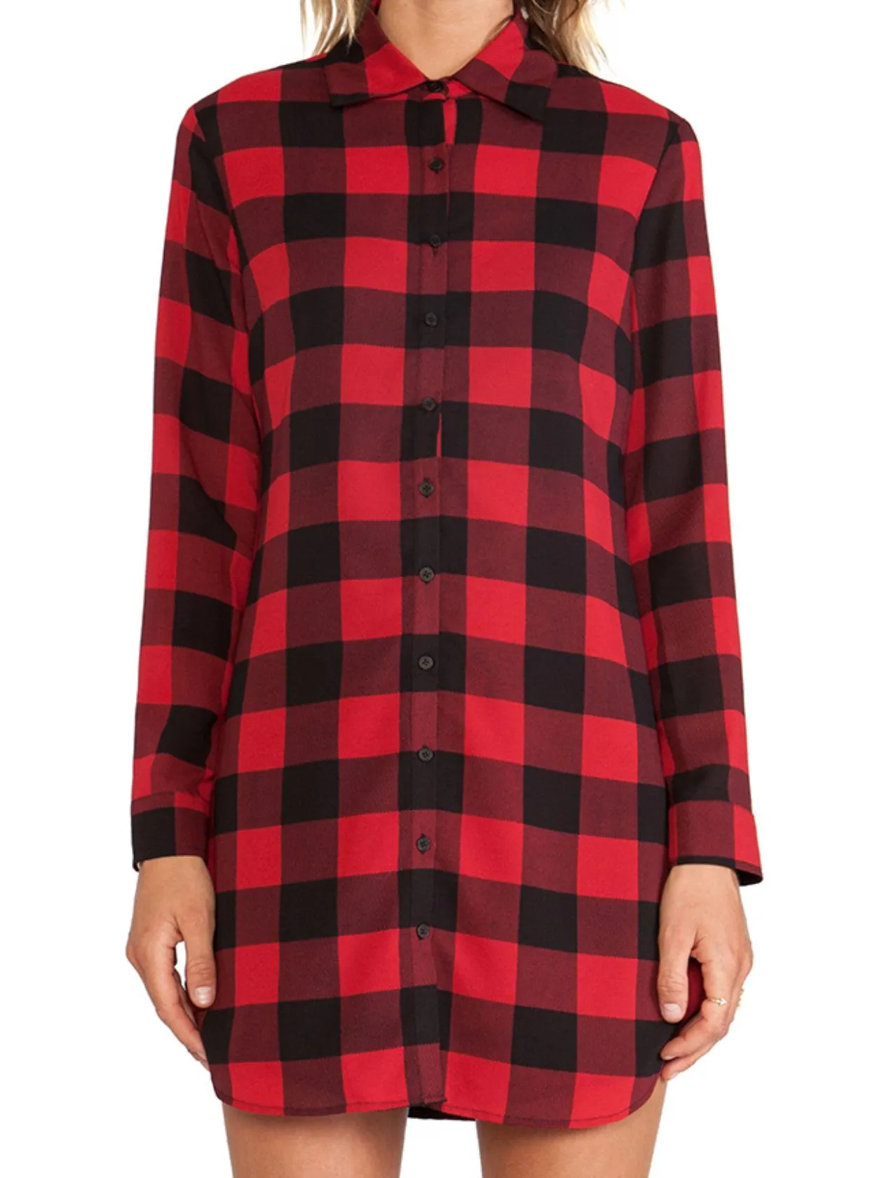 BB Dakota Plaid Dress - Image 5