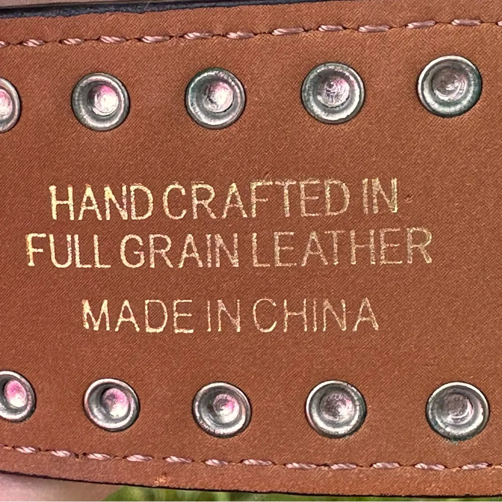 Ariat Women’s Handcrafted Brown Leather Belt Limited Edition Rhinestone Buckle - Image 12