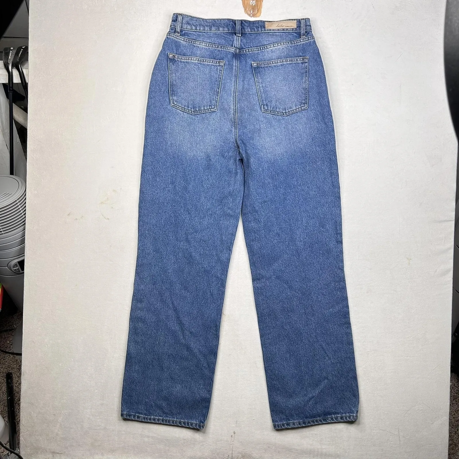 Beto Simone Jeans Womens 31 Blue High Rise Straight Leg Button Fly BWDAT103 - Image 10