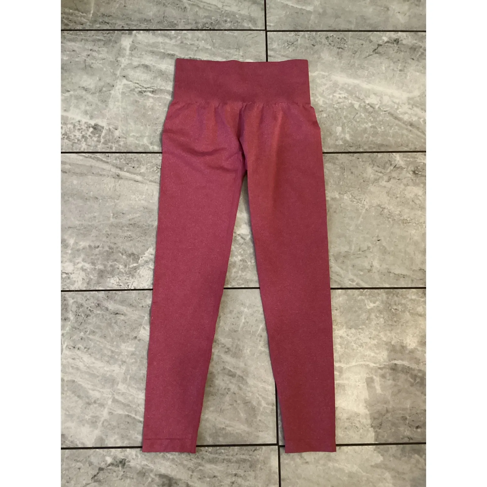 NVGTN Seamless Workout Leggings Pink High Waisted Activewear Size S - Image 3