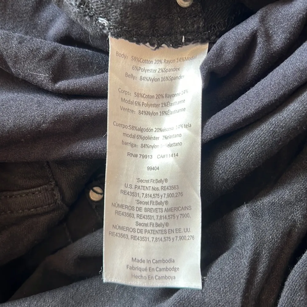 Indigo Blue Super Stretch Secret Fit Over The Belly Skinny Ankle Jeans - Image 4