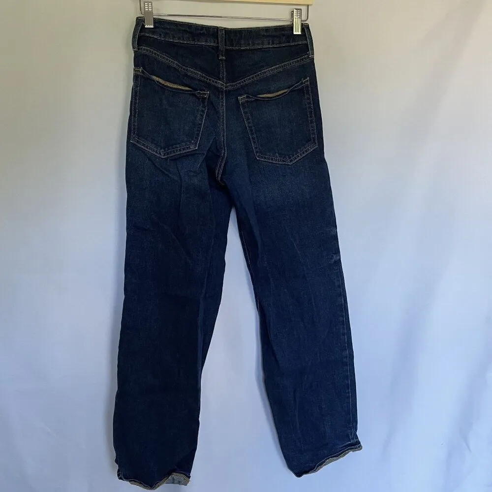 Old Navy straight leg jeans high rise o.g. loose women's size 4 casual comfort - Image 5