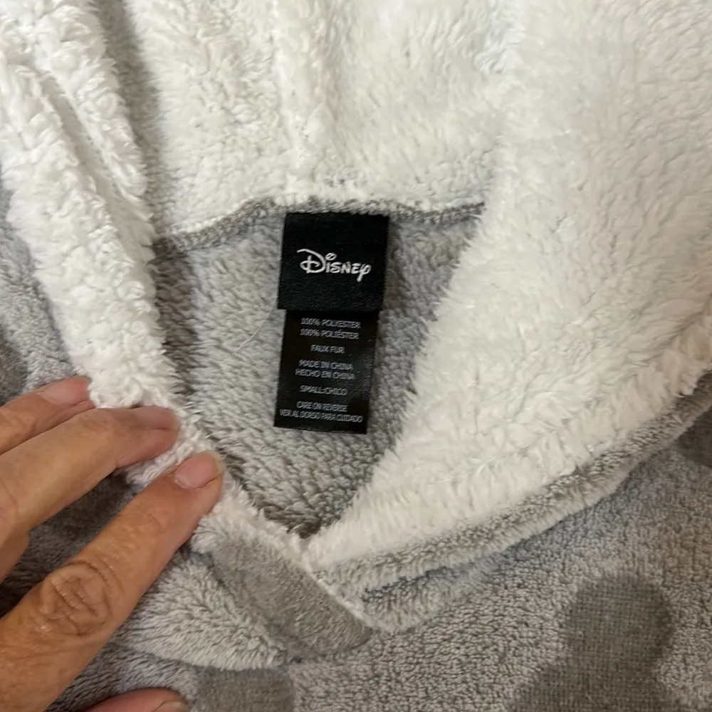 Disney Mickey Mouse Sherpa Fleece Hoodie Sz M - Image 3