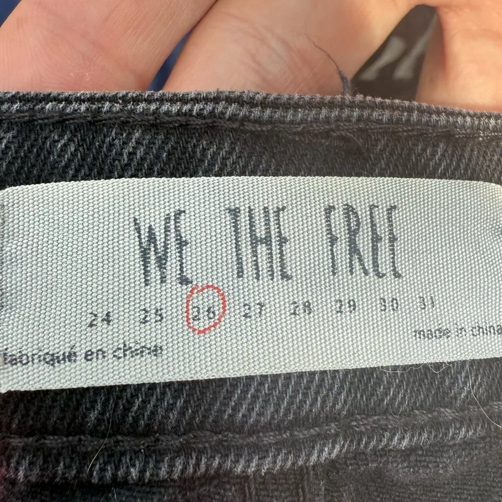 Free People We The Free Black Distressed Denim Skirt with Zipper / 26/4 / EUC - Image 12