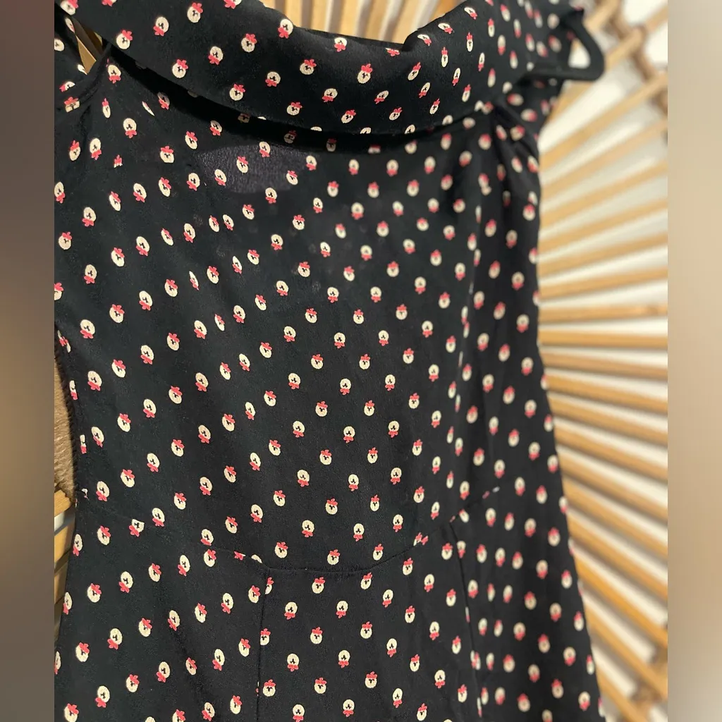 Reformation Women’s Canopy Off-Shoulder Dress in Jingle Polka Dot Retro 💕 - Image 6