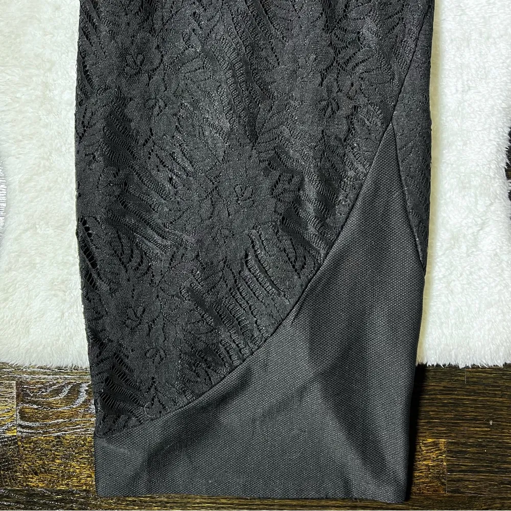 Shareen Collections V Neck Black Lace Dress - Image 5