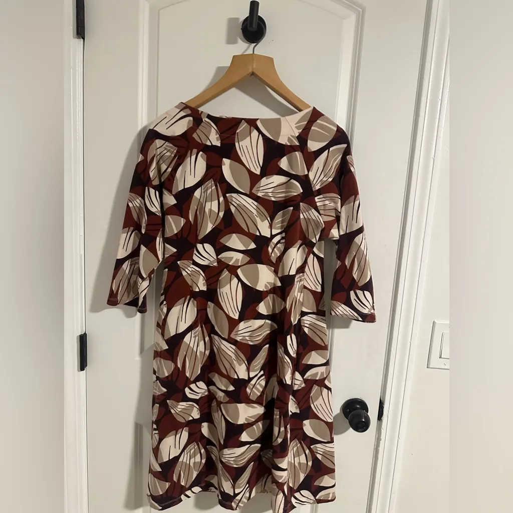 Soft Surroundings 3/4 sleeves faux wrap dress sz petite XL fall comfort mature - Image 2