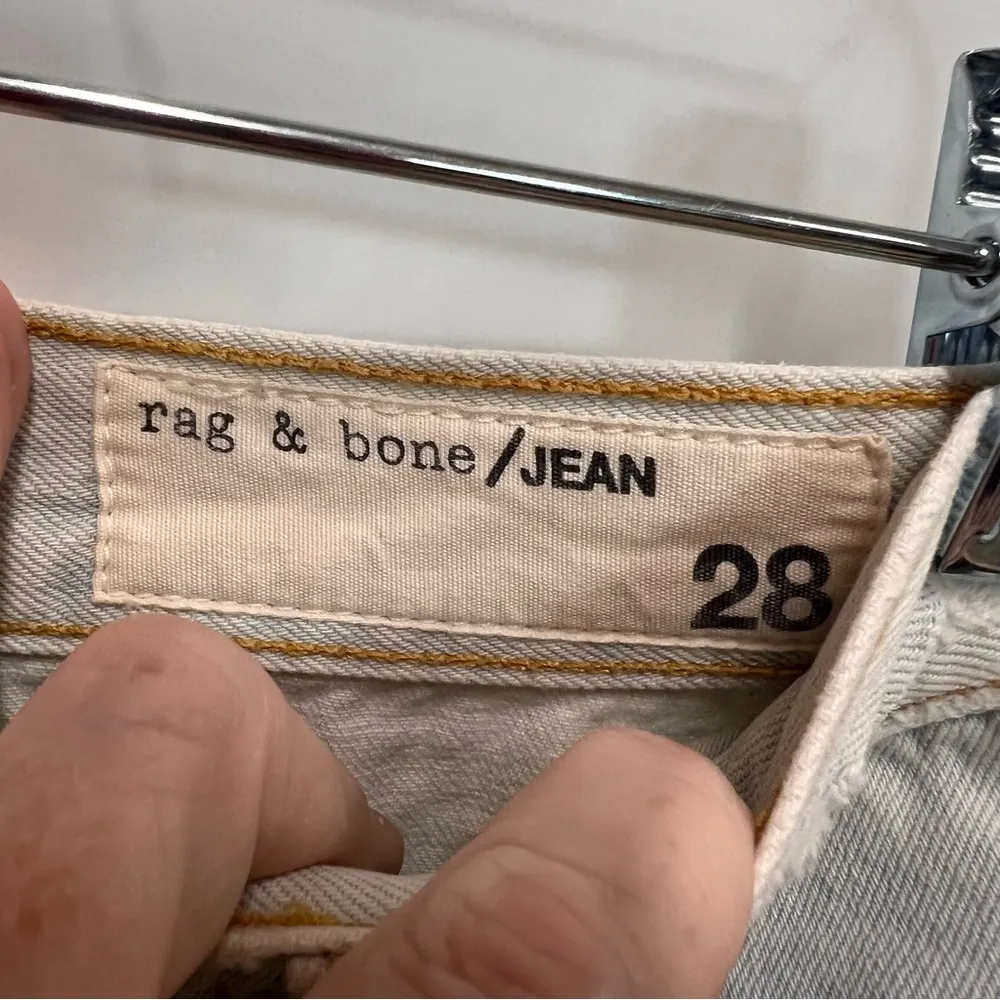 Rag & Bone Denim Skirt Style W1B04K273SNO color Shred Norte 100% Cotton Size 28 - Image 12