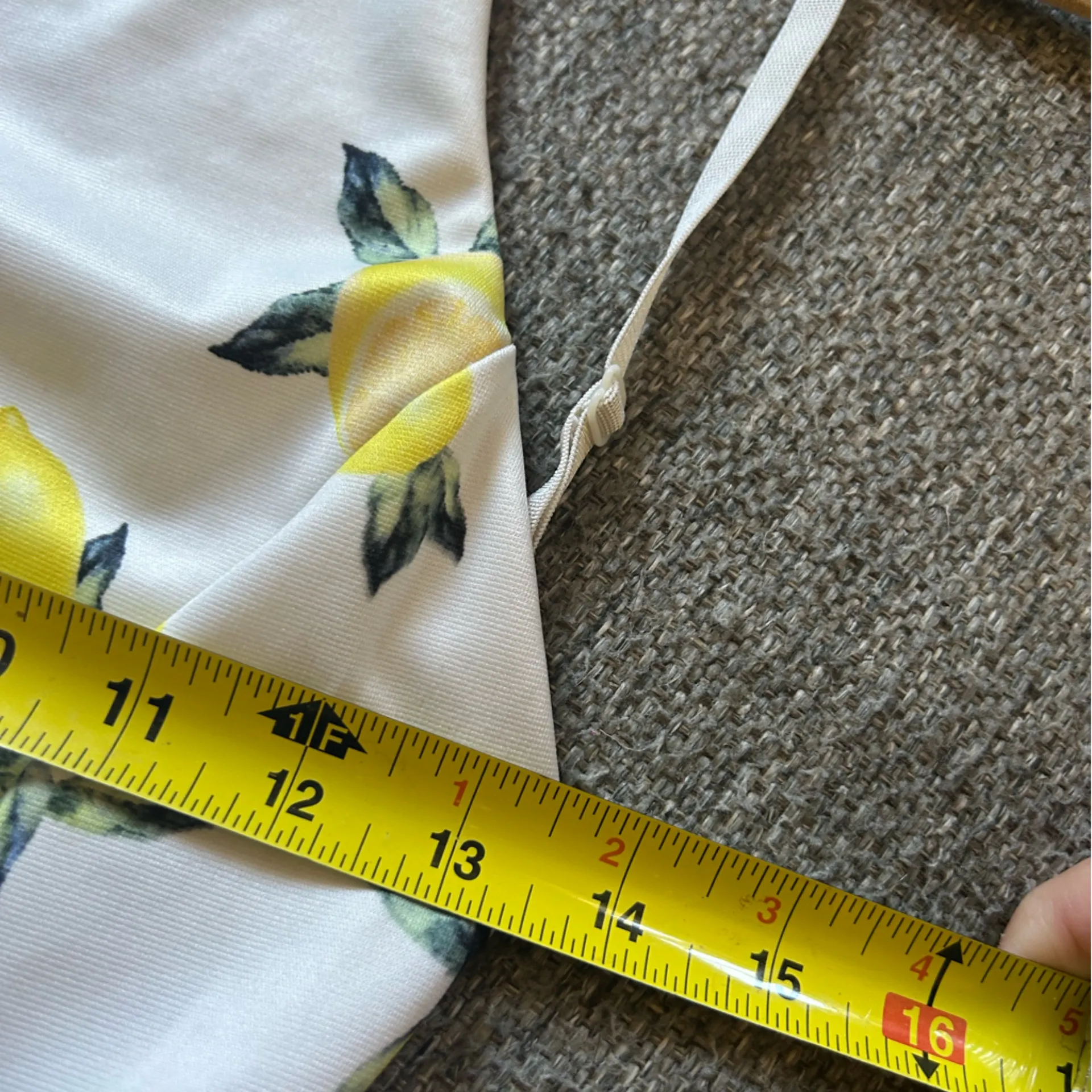 Fancyinn  White Dress with Yellow Lemon Pattern | Size Medium - Image 5