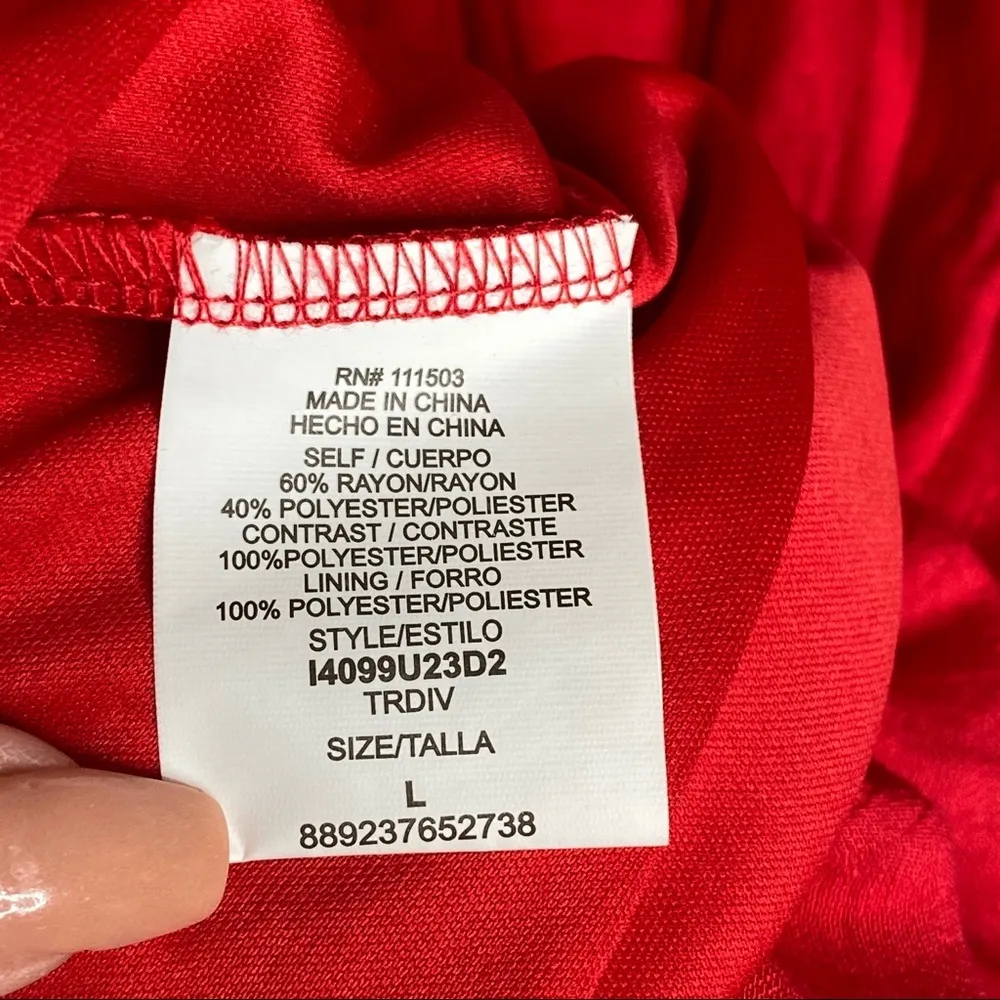 Lily Rose Red High Low Sleevless Dress Size Large - Image 6