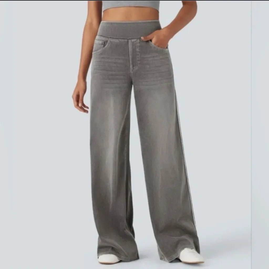 HALARA Flex High Waisted Stripe Wide Leg - Image 2