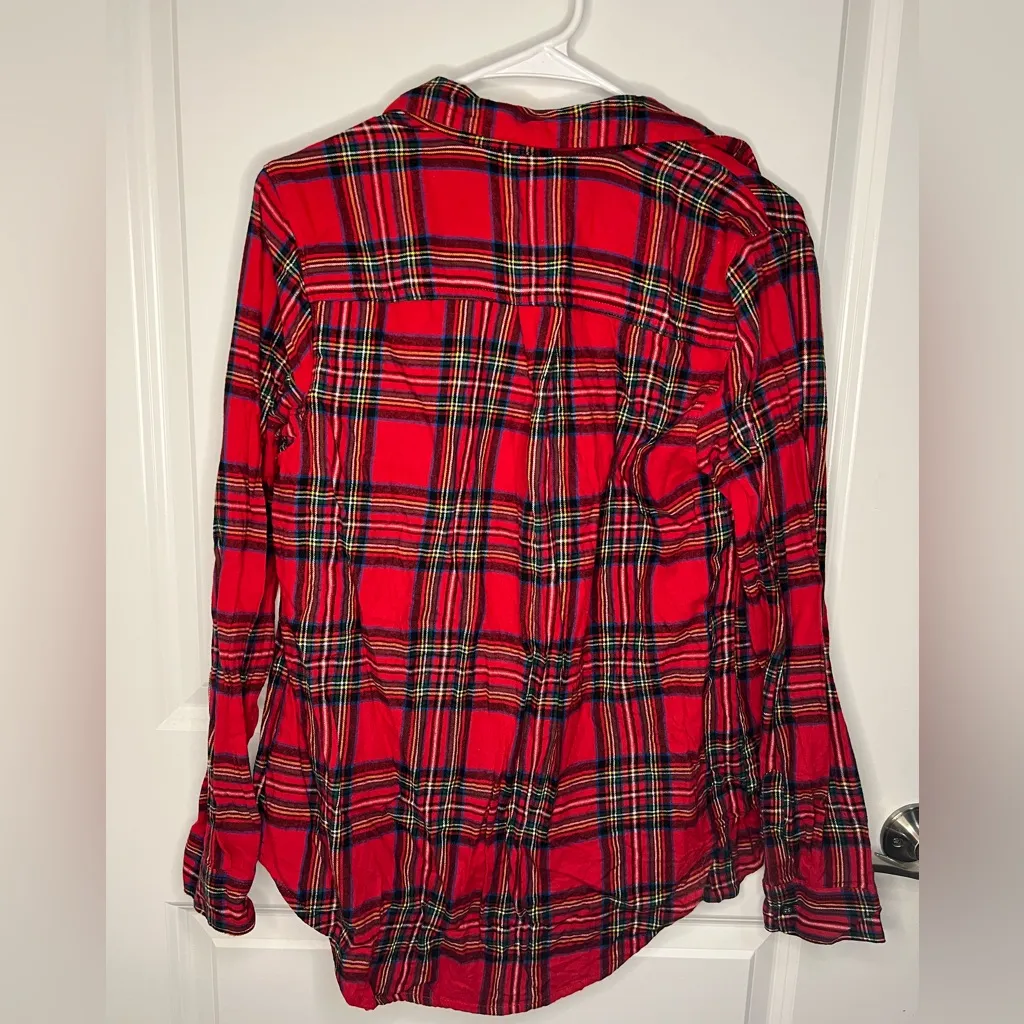 Old Navy Classic Red Plaid Shirt - Image 2