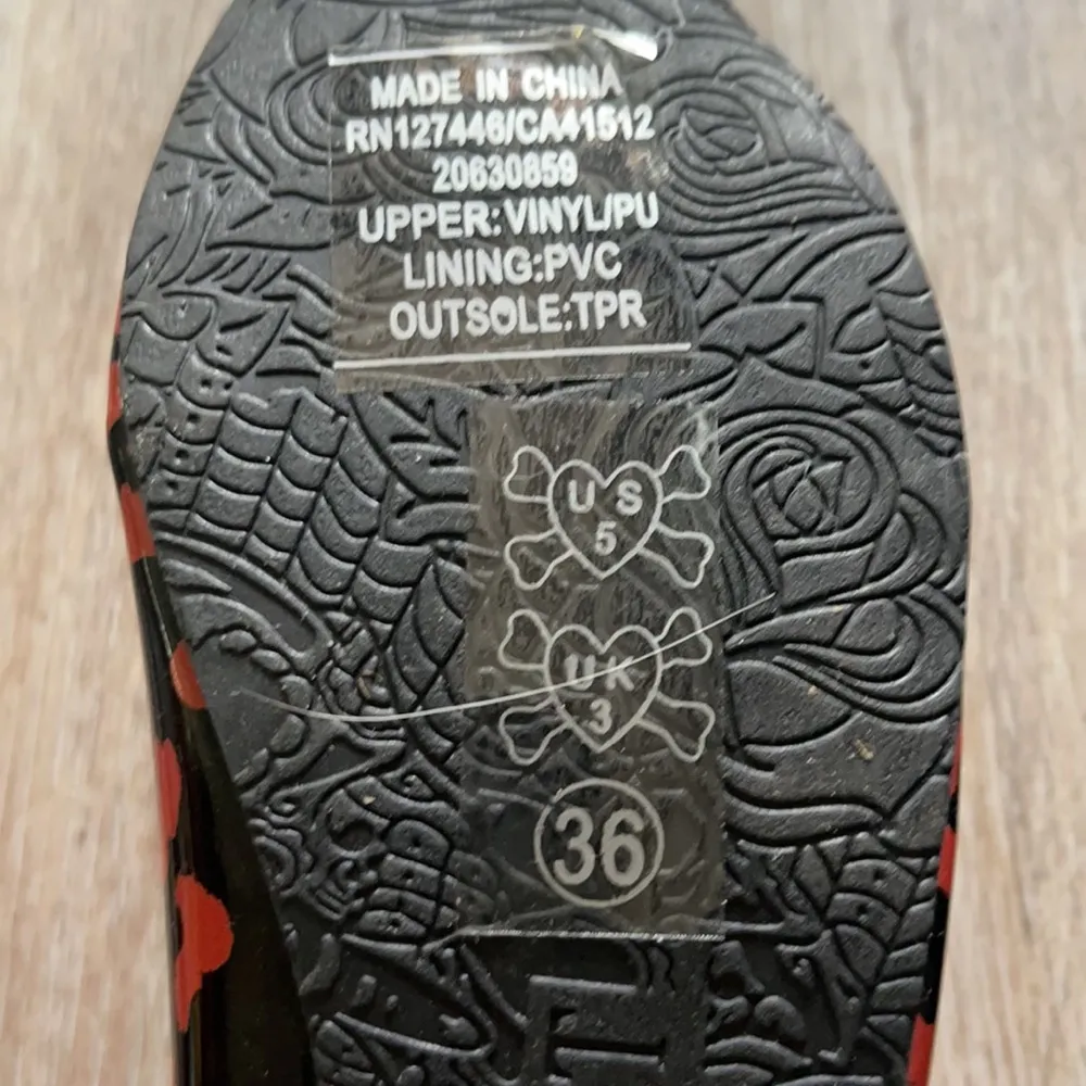 Iron Fist Girls Raw Power Peep Tow Flats Size 5 - Image 11