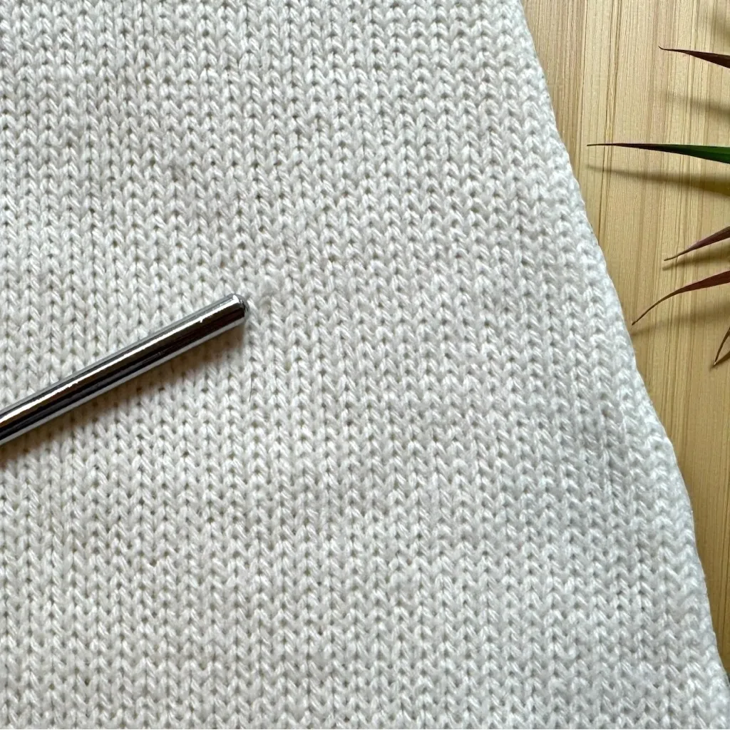 Wet Seal Cable Knit Sweater Dress – Light Cream White – Size S Y2K - Image 9