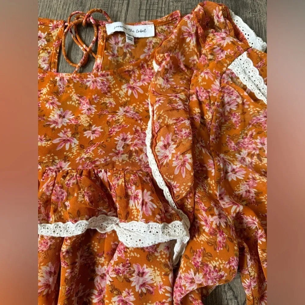 Shop The Mint Boutique This One's For You Orange Floral Blouse - Image 7