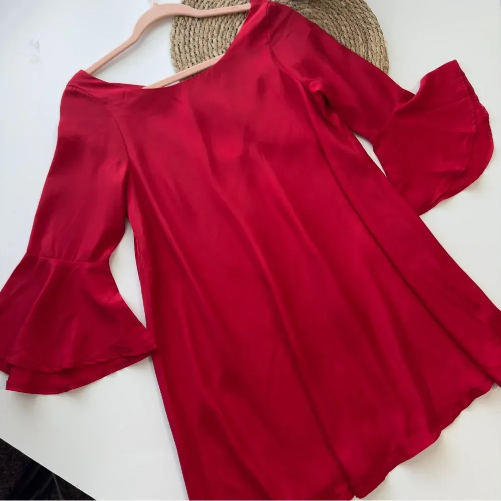 SABO SKIRT Red Bell Sleeve‎ Tunic Top Size 6 - Image 10