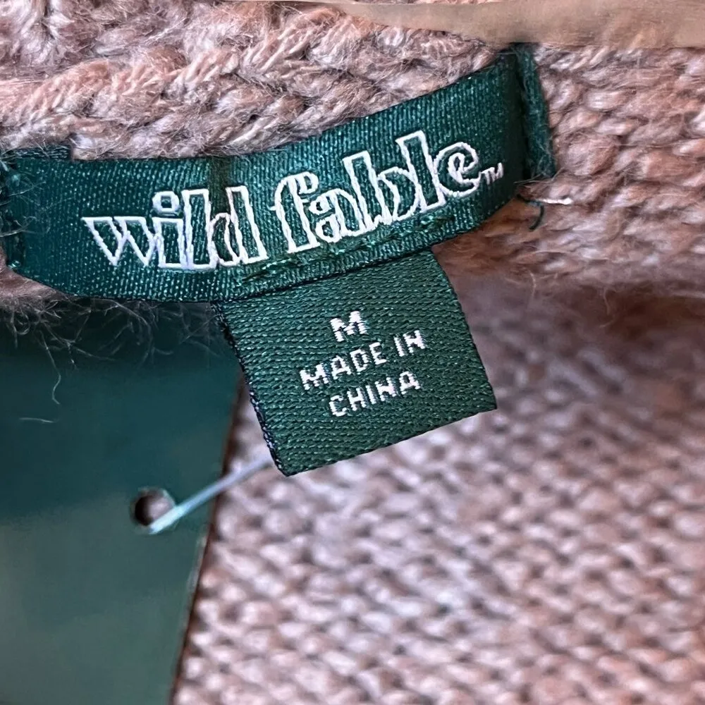 Wild Fable Pink Ruffle Sweater Grannycore Feminine Girly SZ M Office Spring - Image 9