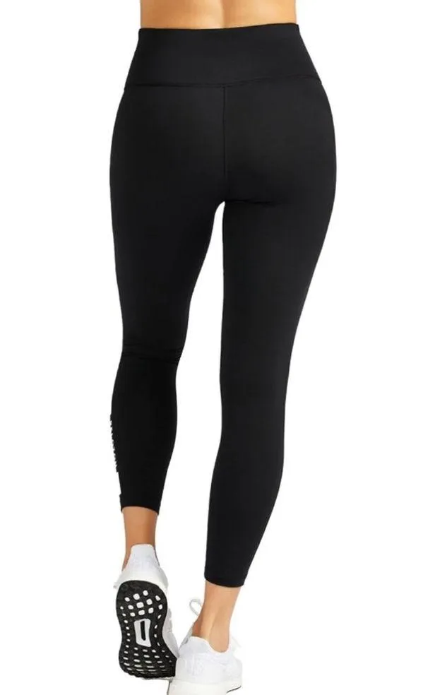 Peloton Here Now High Rise Leggings Sz Medium Logo Stamped Tape Side Black - Image 2