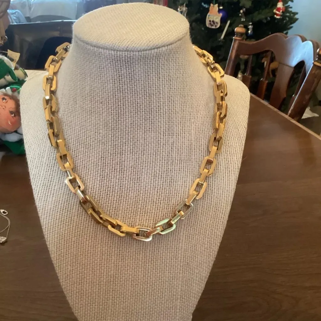 EDDIE BORGO Supra Link GOLD VERMEIL CHAIN NEW WITH CARE CARD & POUCH GIFT READY - Image 6