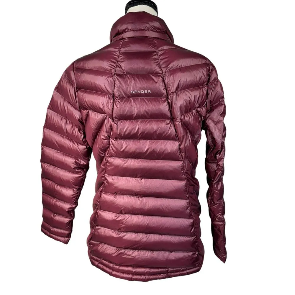 Spyder Large Womens Syrround Down Puffer Jacket Full-Zip Pockets DWR Packable - Image 4