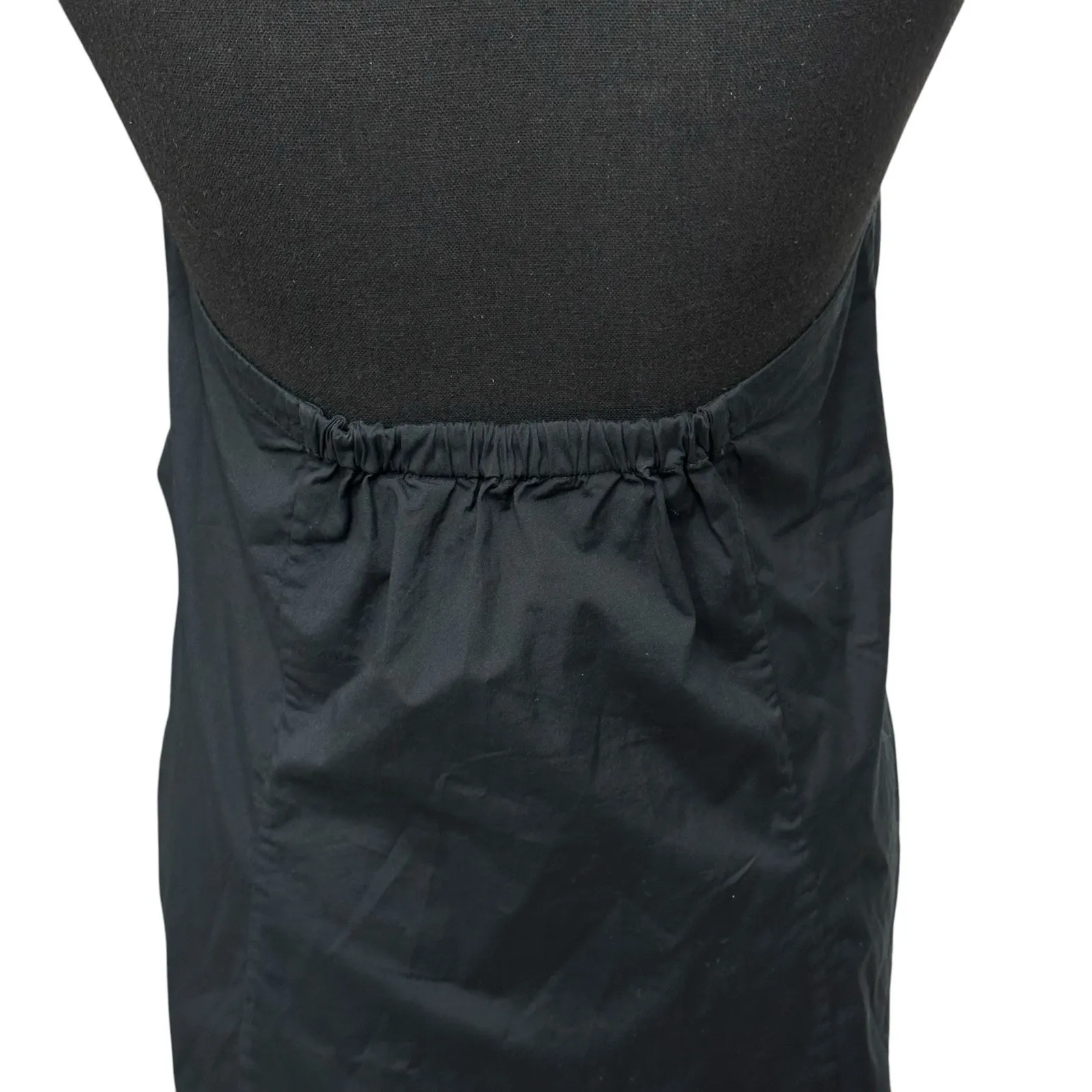 Veronica‎ Beard Vea Stretch Cotton Halter Top Black Women's Size 10 - Image 6