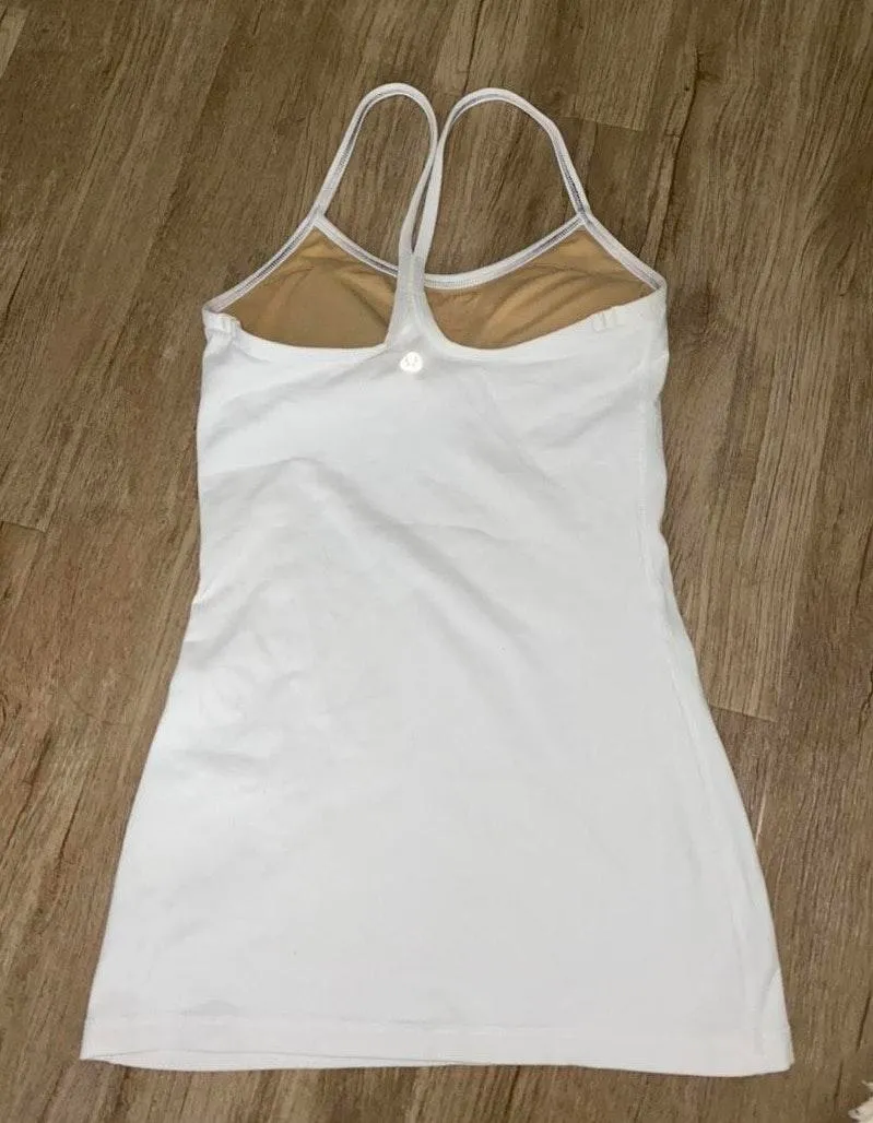 Lululemon Power Y Tank In White - Image 5