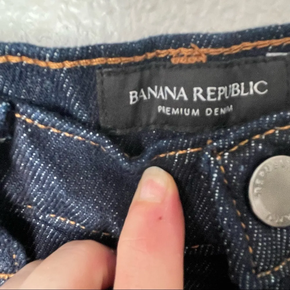 Banana Republic High-Rise Wide-Leg Zipper Pocket Alder Wash Jean 25 Regular - Image 4