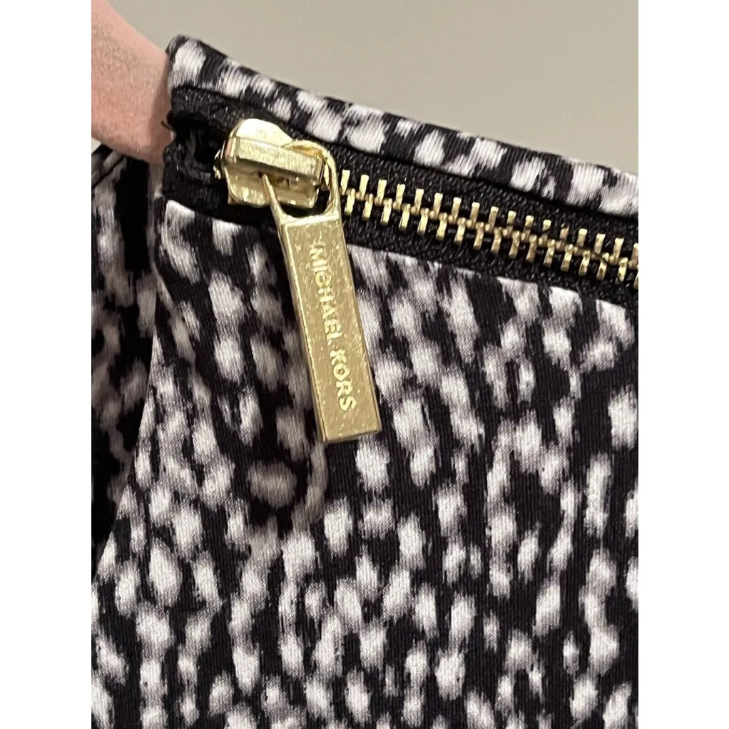 Michael Kors Woman’s Navy Sleeveless Belted Crop Pant W/Pockets Jumpsuit Sz 16 - Image 6