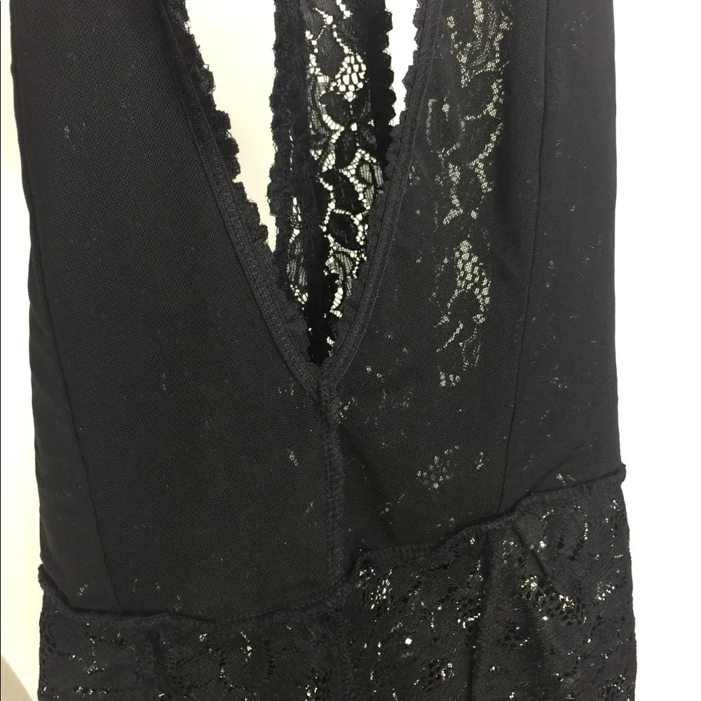 Free People Lace Bodysuit Halter Snap On - Image 15