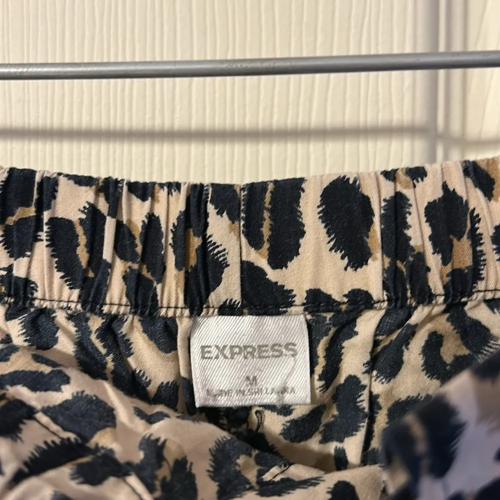 Vintage Express Leopard Print Pajama PJ Loungewear Pants Medium - Image 4