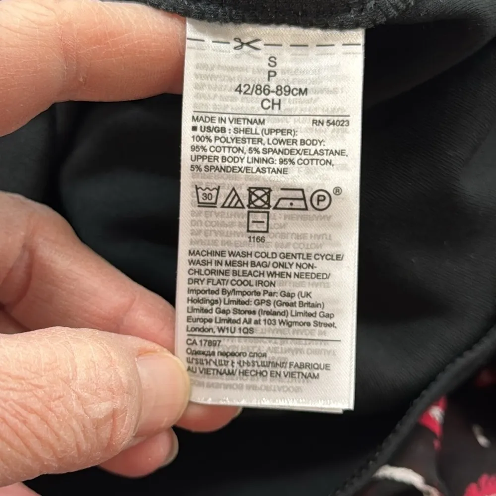 Banana Republic NWT Black Red Floral Balloon Sheer Sleeve Thong Bodysuit - Image 11