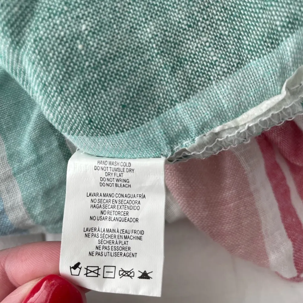 NWT Altar’d State Pink and Blue Lightweight Button Down Shirt - Image 6