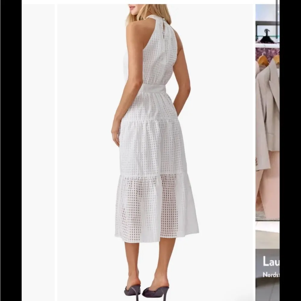 Angel Check Sleeveless Seersucker Maxi Dress Adelyn Rae - Image 2