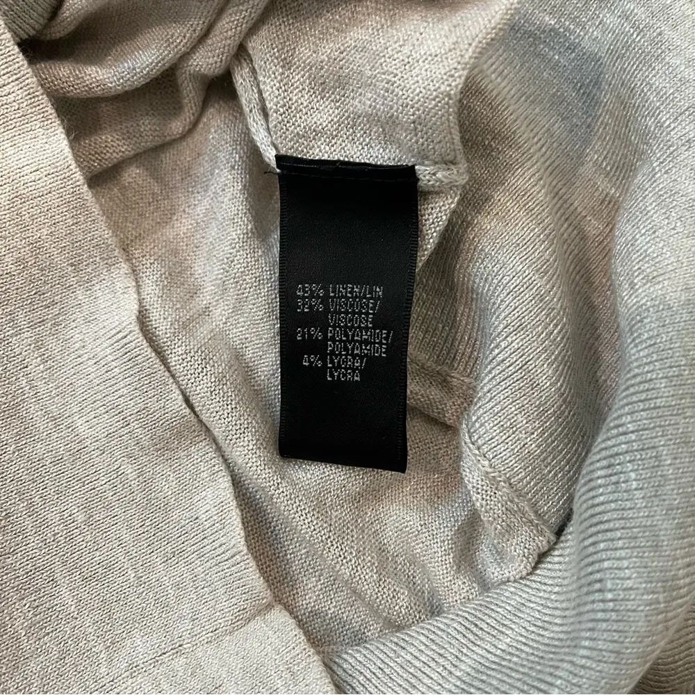 Lafayette 148 New York Dolman Sleeve Cowl Neck Linen Blend Sweater - Image 12