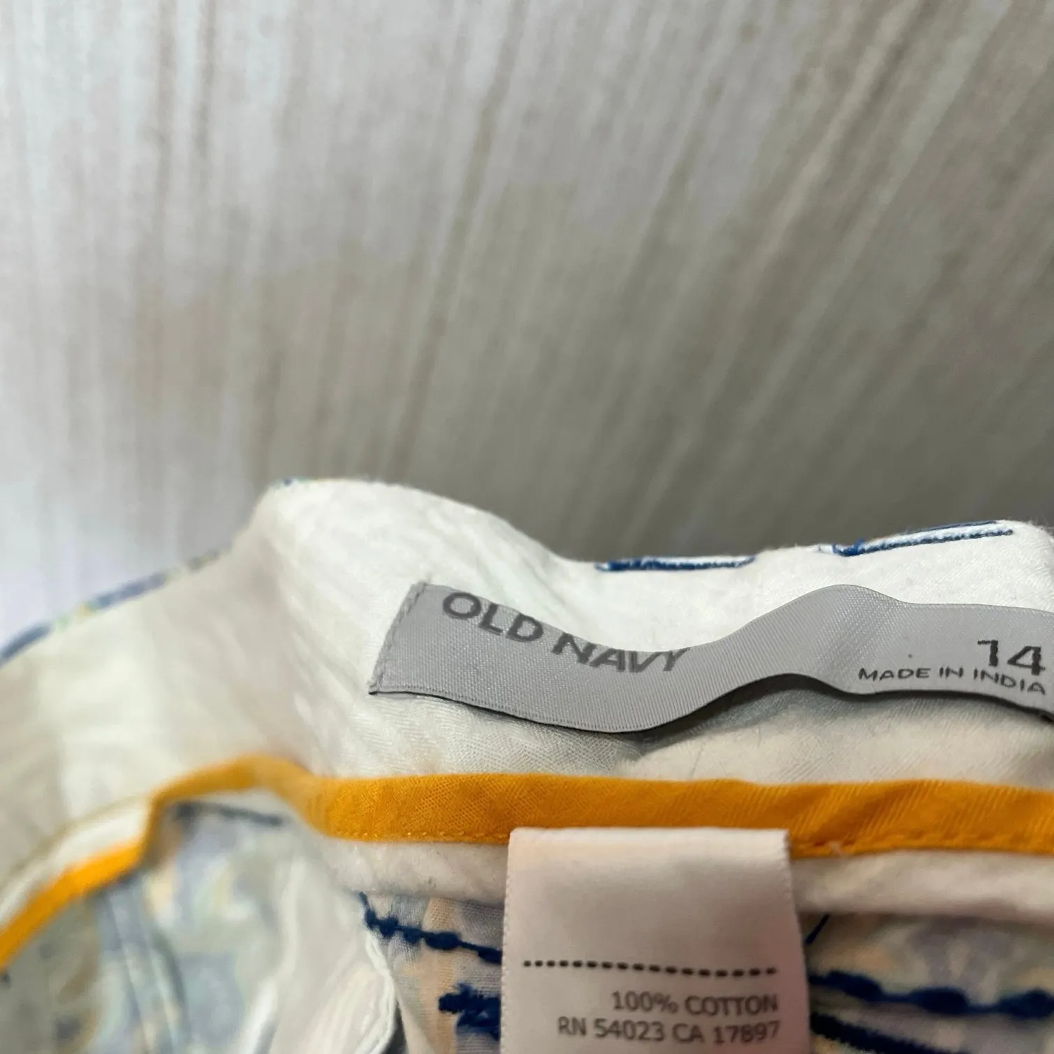 Old Navy Blue And Yellow‎ Skirt Size 14 - Image 8