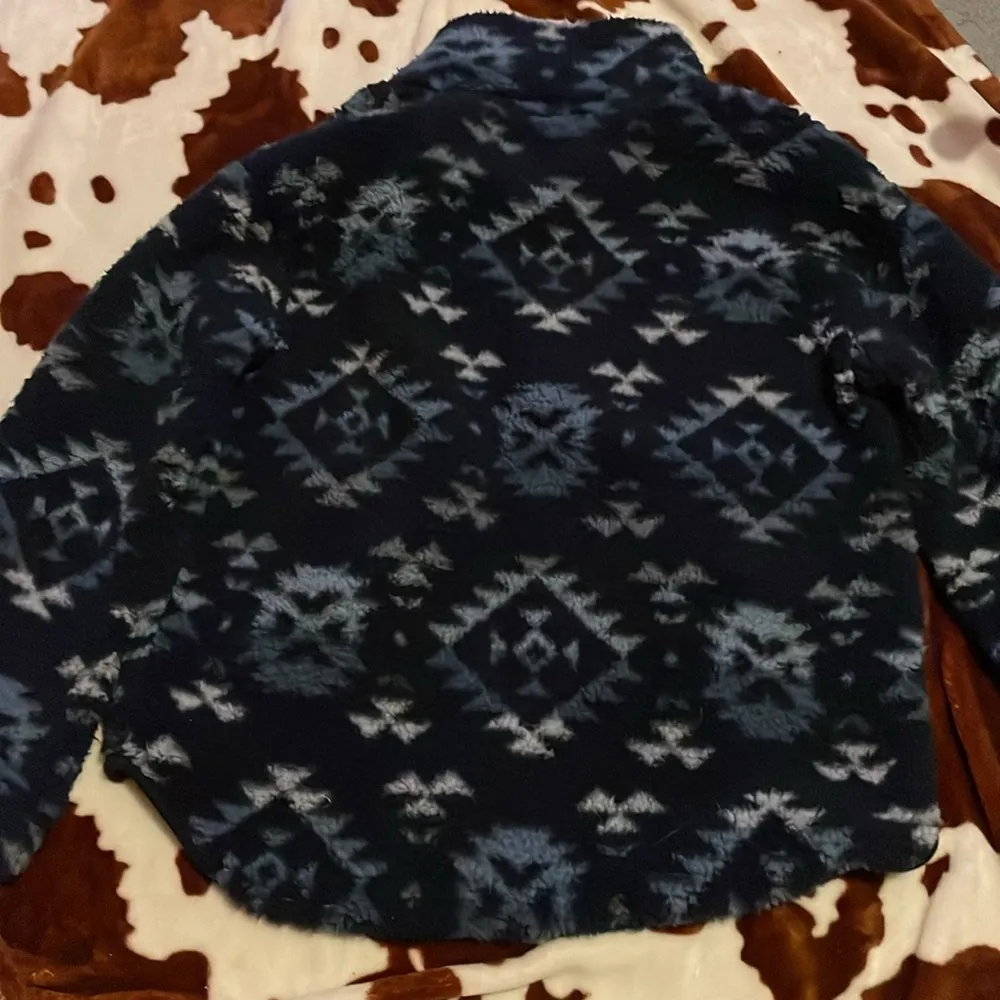 Sherpa Aztec sweatshirt Blue - Image 2