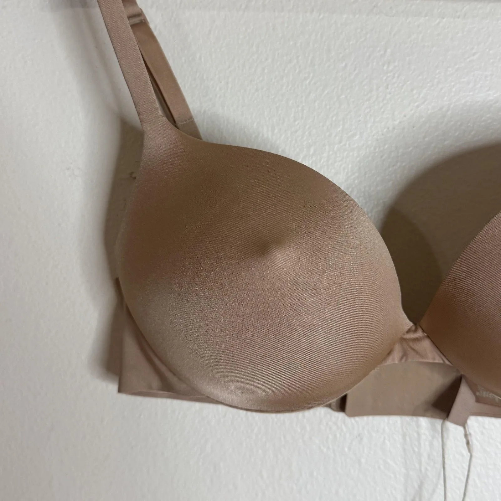 Skims Ultimate Apex Push-Up Bra Womens 32C Beige Clay Underwire Padded - Image 3