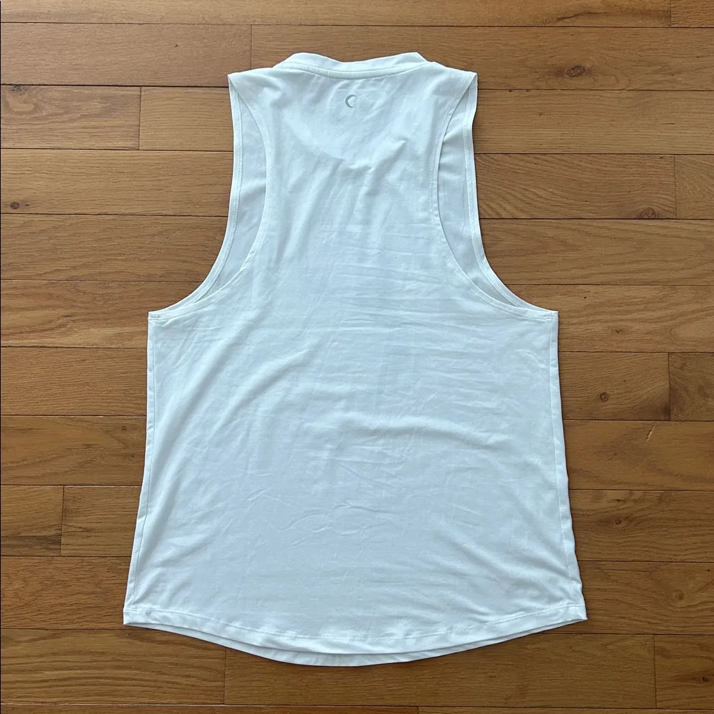 Zyia Active White Kettle Moon Muscle Tee Tank Size XXL - Image 5