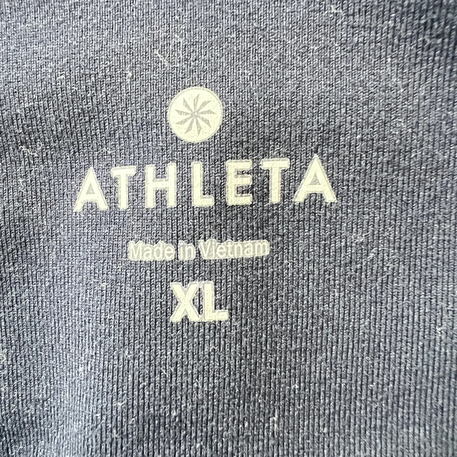 Athleta High‎ Rise Sublime 7/8 Tight Navy Blue Leggings XL Lattice Cutout Ankle - Image 3