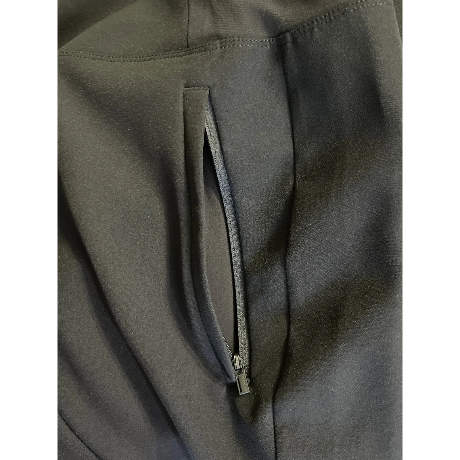 Athleta Brooklyn Ankle Pants Black Size 14 Tall Stretch Slim Fit Work Travel - Image 7