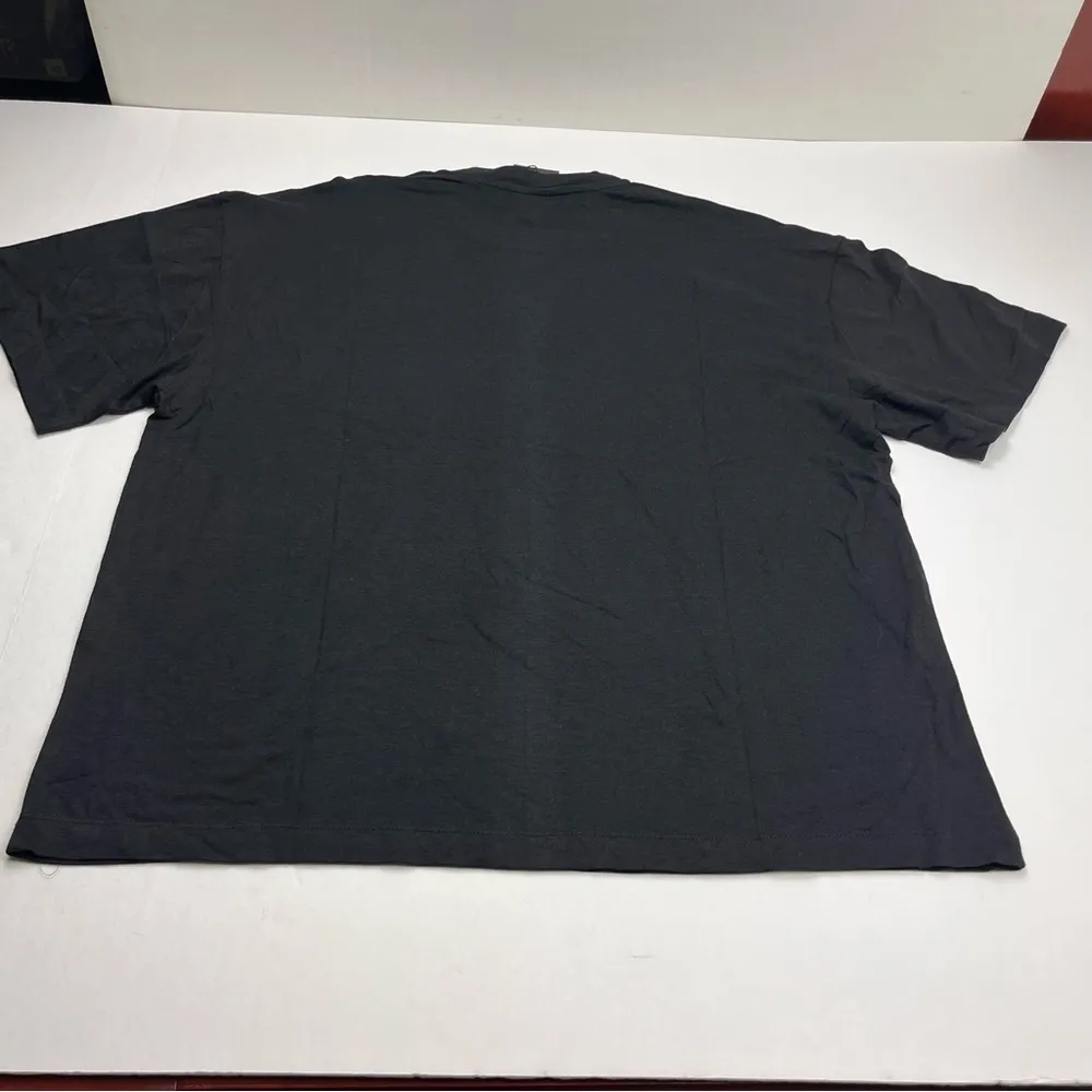 Jonny Cota Women Size Large Black Short Sleeve Shirt Butterfly Leopard Wings NEW - Image 9