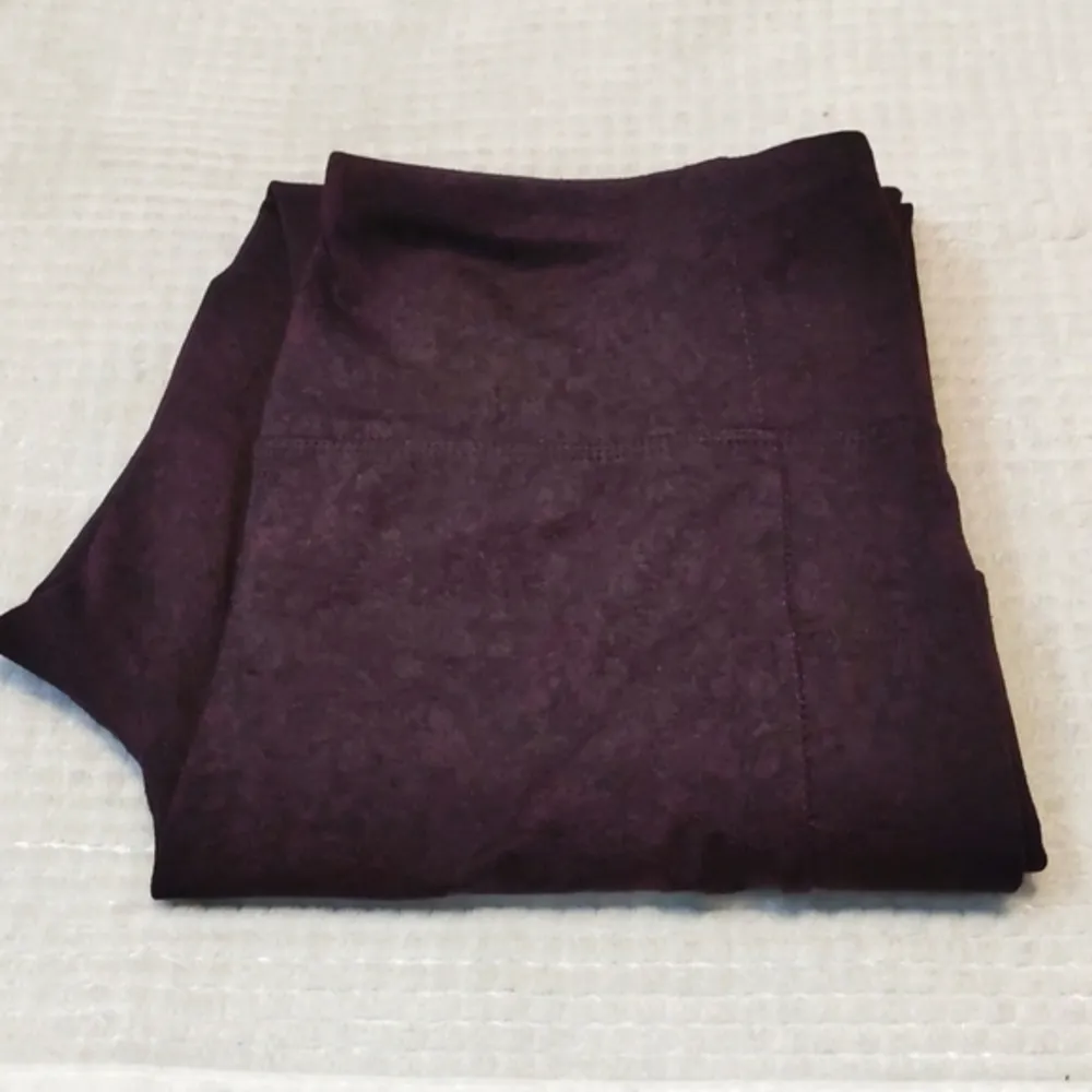 Women' Member's Club Sam's Club Purple Textured Leggings Size XL GUC #3334 - Image 5