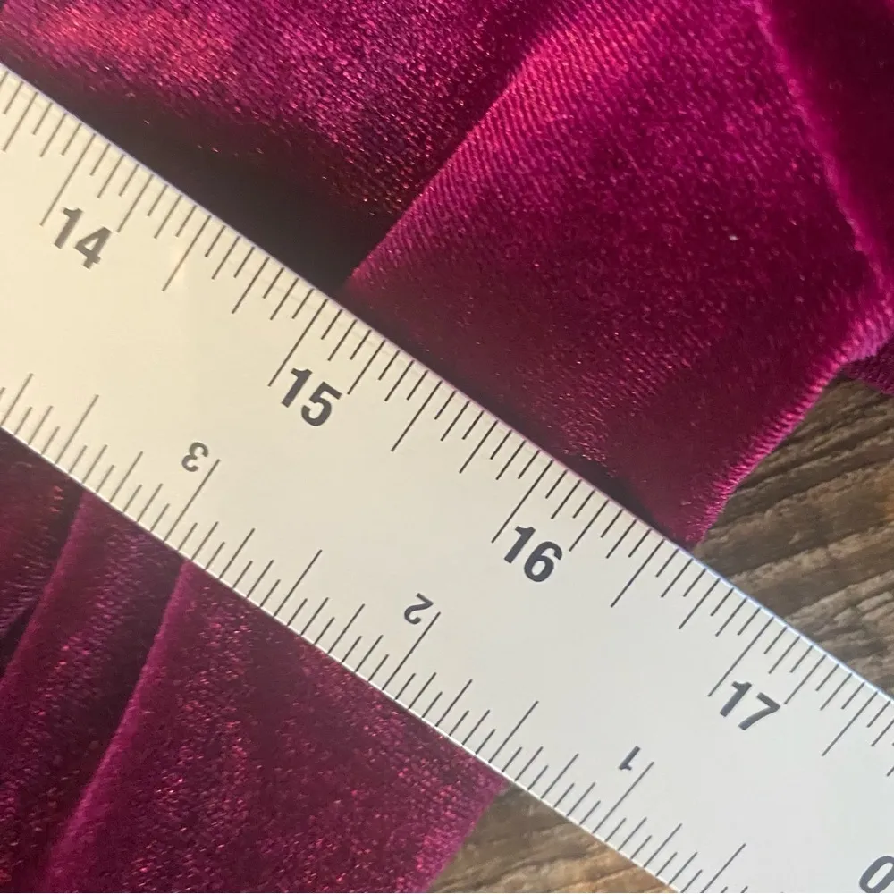 Lauren Ralph Lauren Dress Women 10 Purple Velvet Ruched Puff Sleeve Cocktail NEW - Image 12