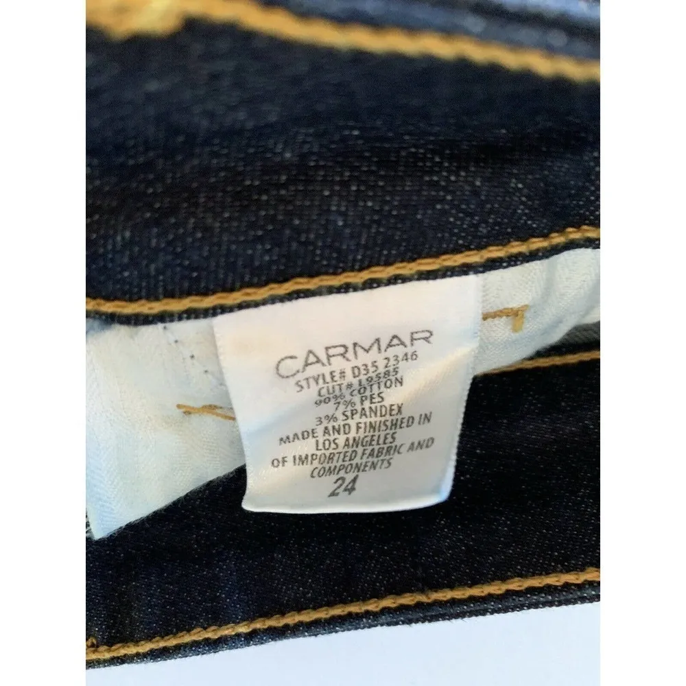 LF Carmar 24 Launce Denim Button Front Mini Skirt Stretch New $158 Blue - Image 5