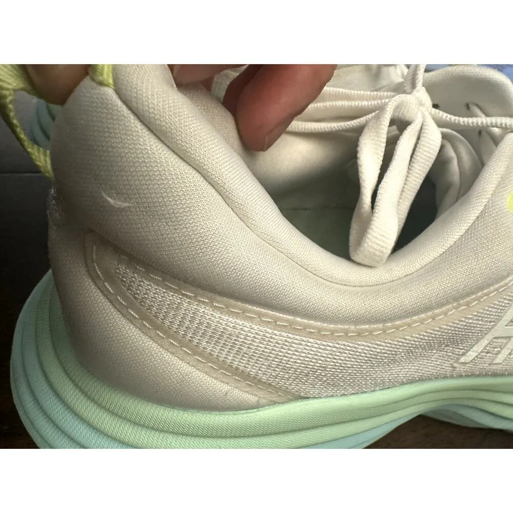 Hoka one one Bondi 8 white and teal women's 10.5 - Image 4