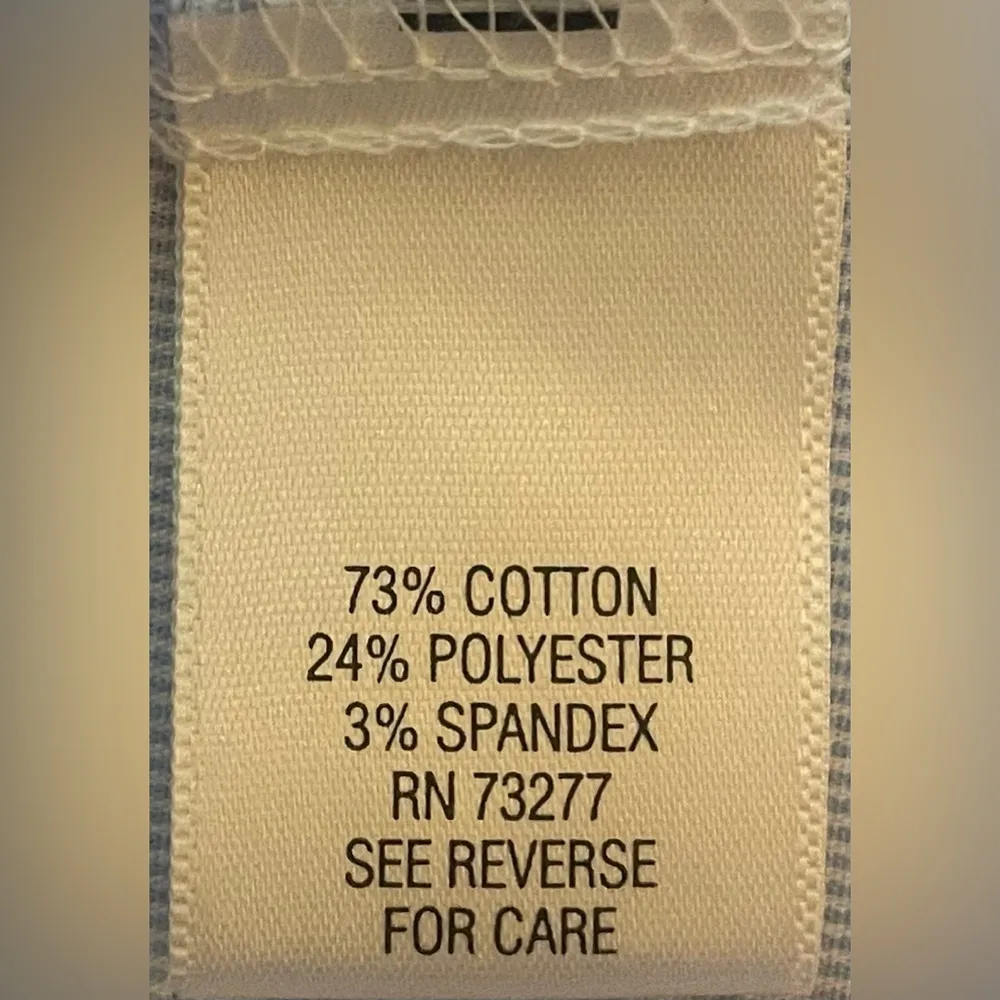 Apt.9- Woman’s blue and white striped long sleeve button-down Size‎ 12 - Image 7